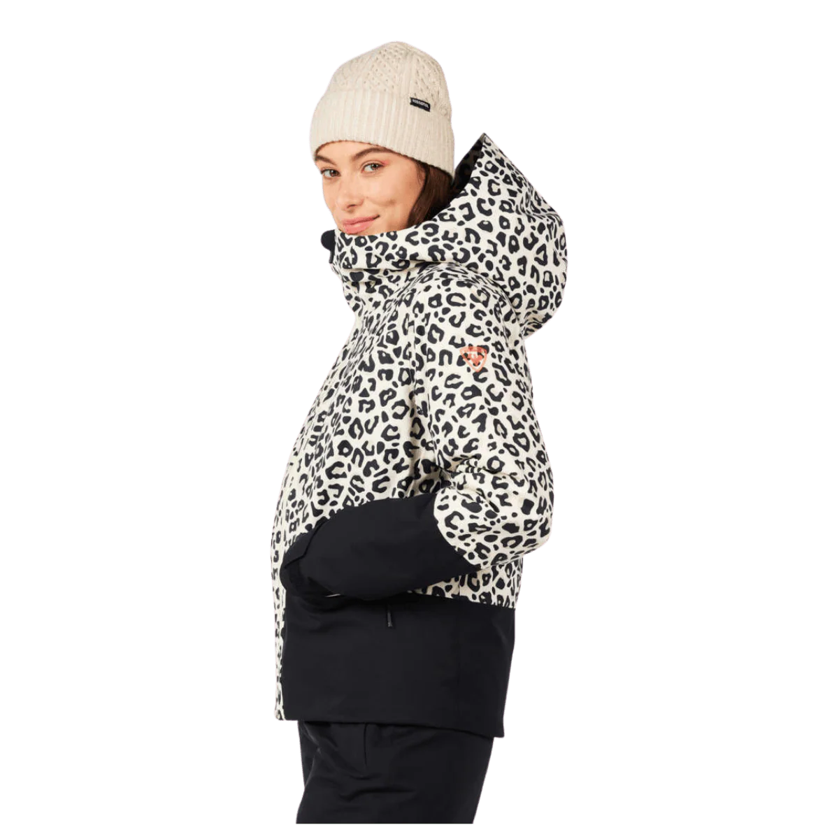 ROSSIGNOL WOMEN'S ROCHRUN ALLOVER JACKET - LEOPARD PRINT - Image 3