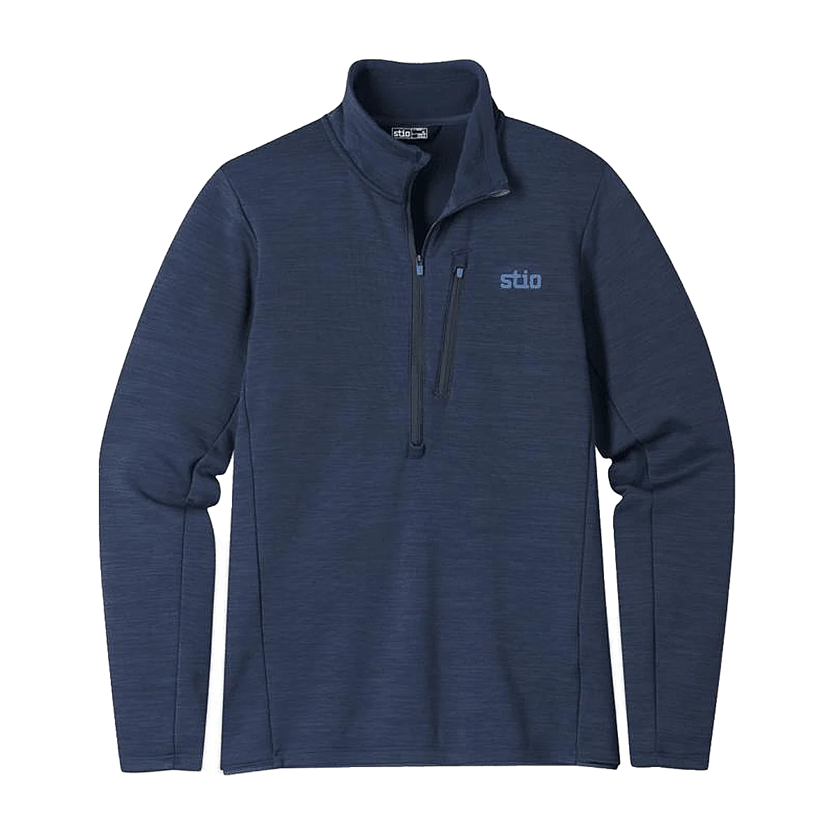 STIO MEN'S GLIDE POWER STRETCH 1/2 ZIP - MOUNTAIN SHADOW HEATHER