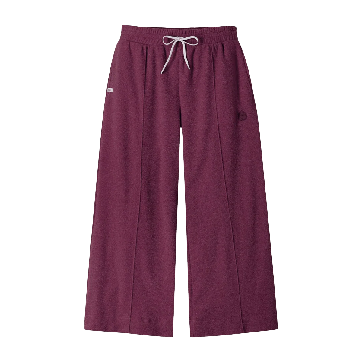 STIO WOMEN'S TURPIN FLEECE WIDE CROP PANT - AUBERGINE