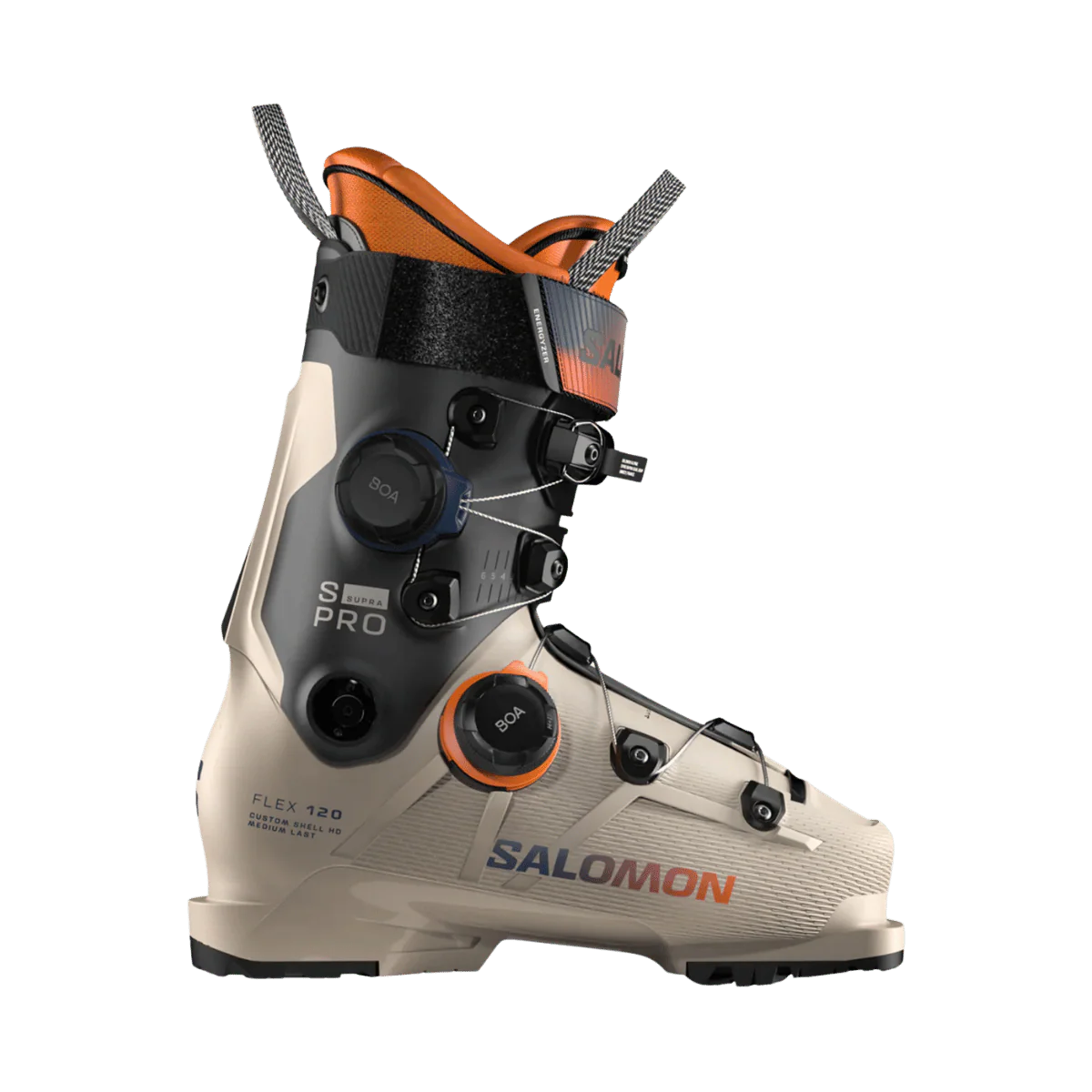 SALOMON S/PRO SUPRA DUAL BOA 120 SKI BOOTS 25/26 - HUMMUS