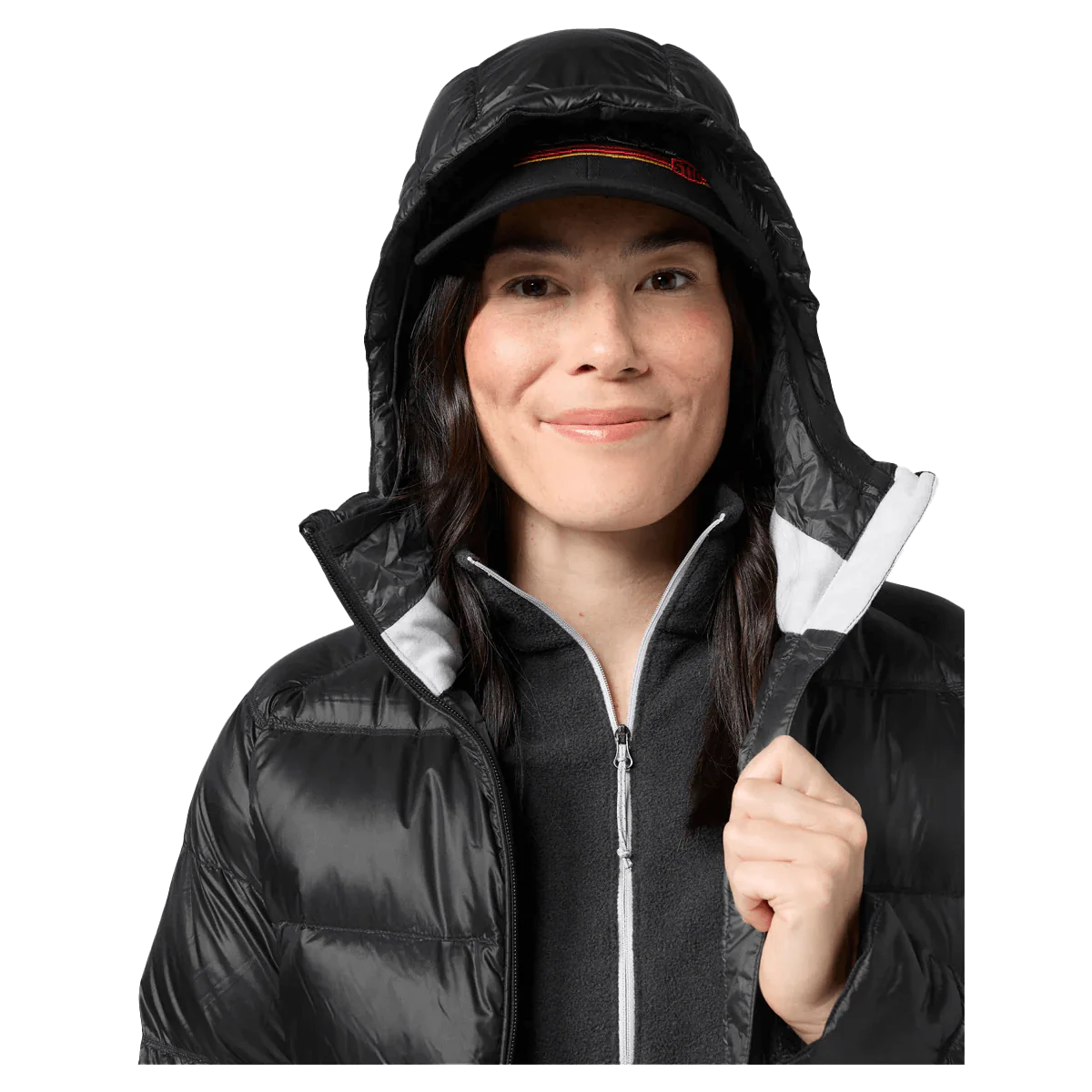 STIO WOMEN'S HOMETOWN DOWN HOODED JACKET - ABYSS - Image 4