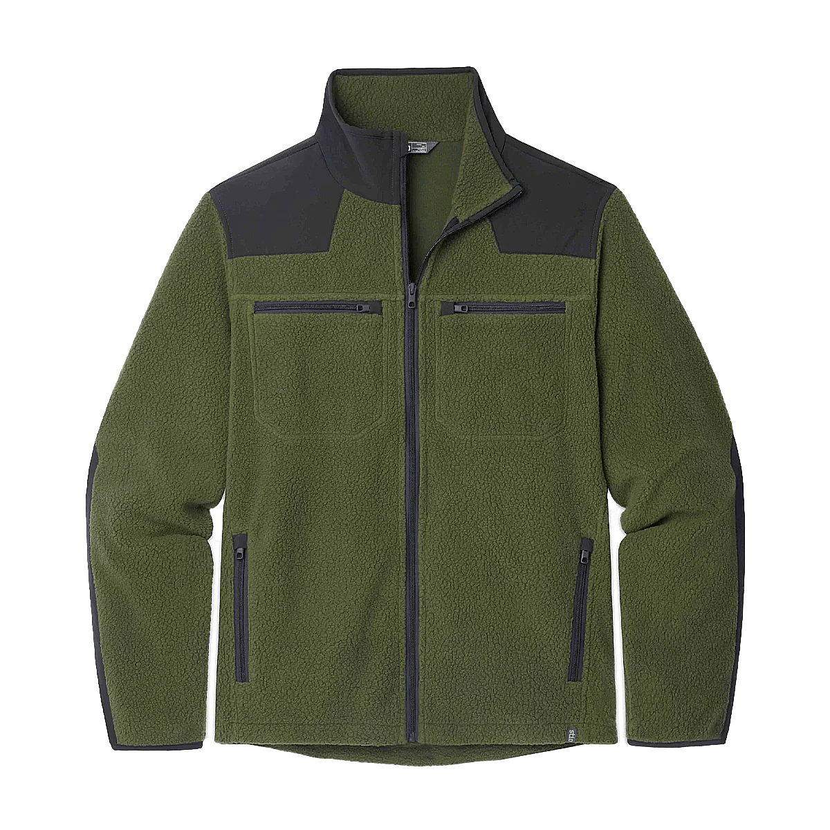 STIO RAWLINS FLEECE JACKET - PINE FOREST/BOUNDARY BLACK