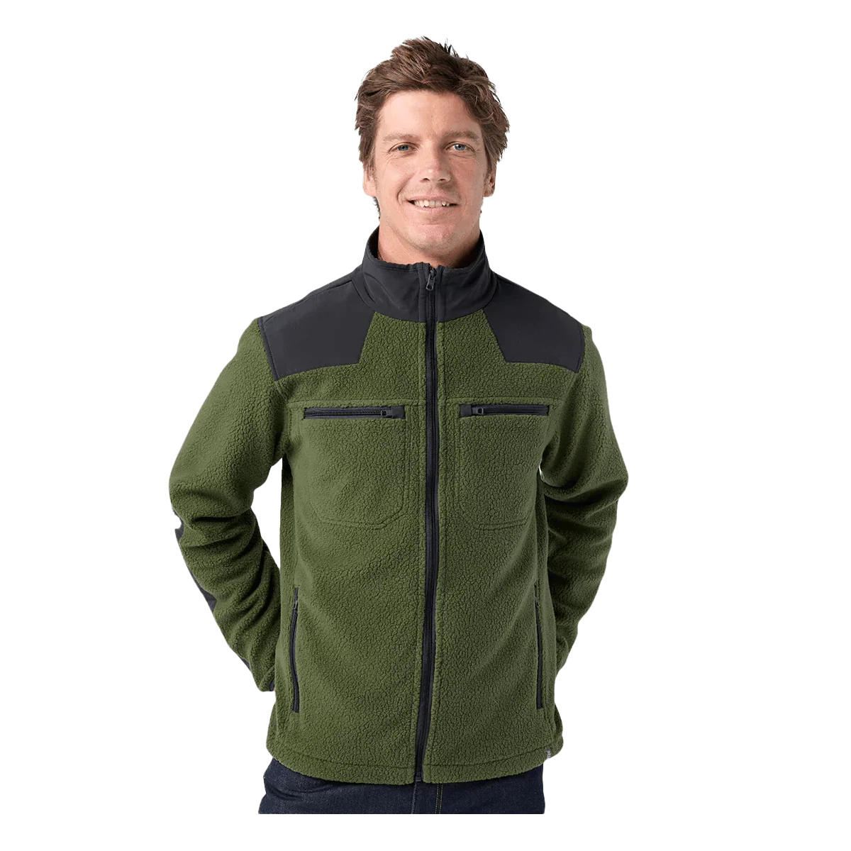 STIO RAWLINS FLEECE JACKET - PINE FOREST/BOUNDARY BLACK - Image 2