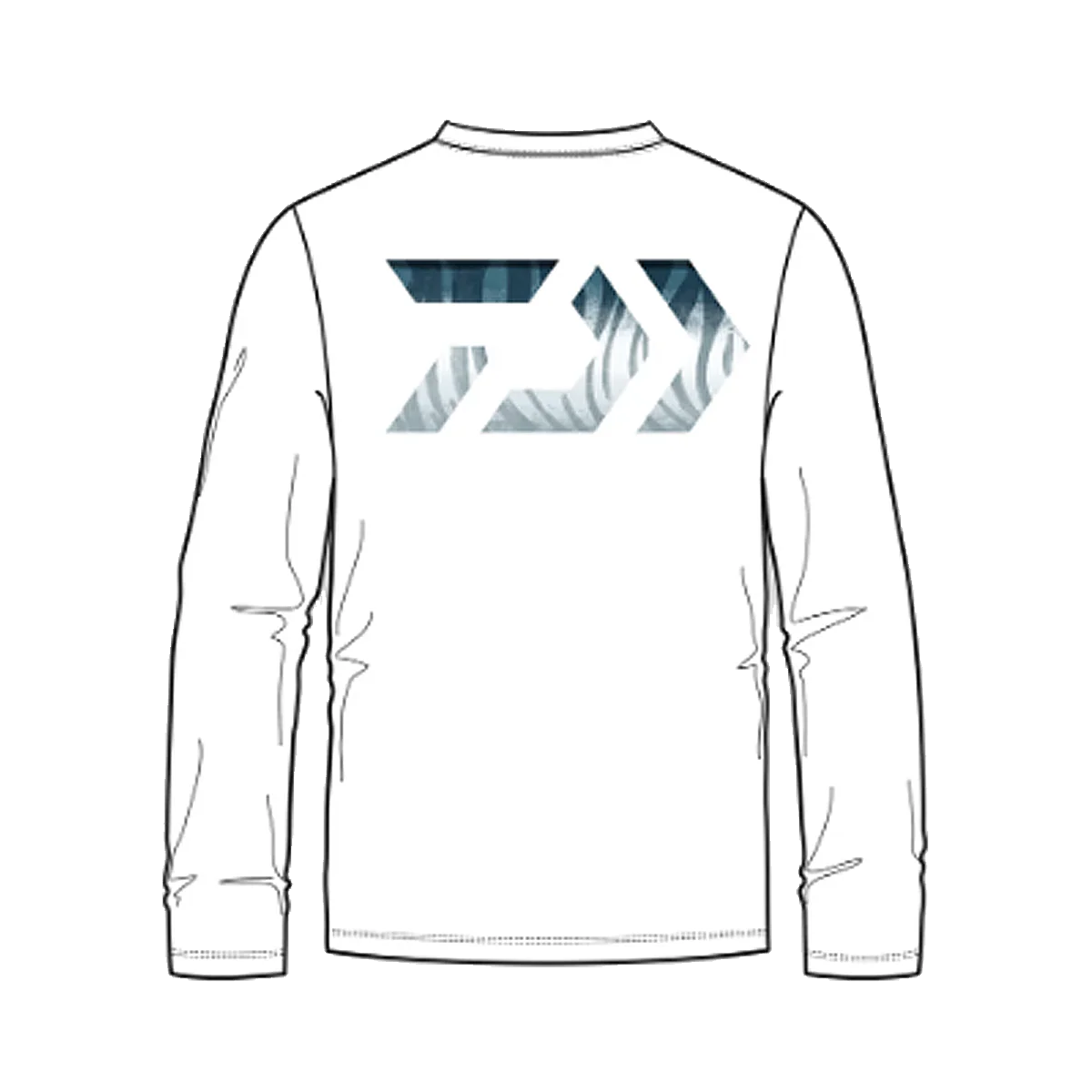 DAIWA D-VEC WAHOO WHITE LS SUNSHIRT - Image 2