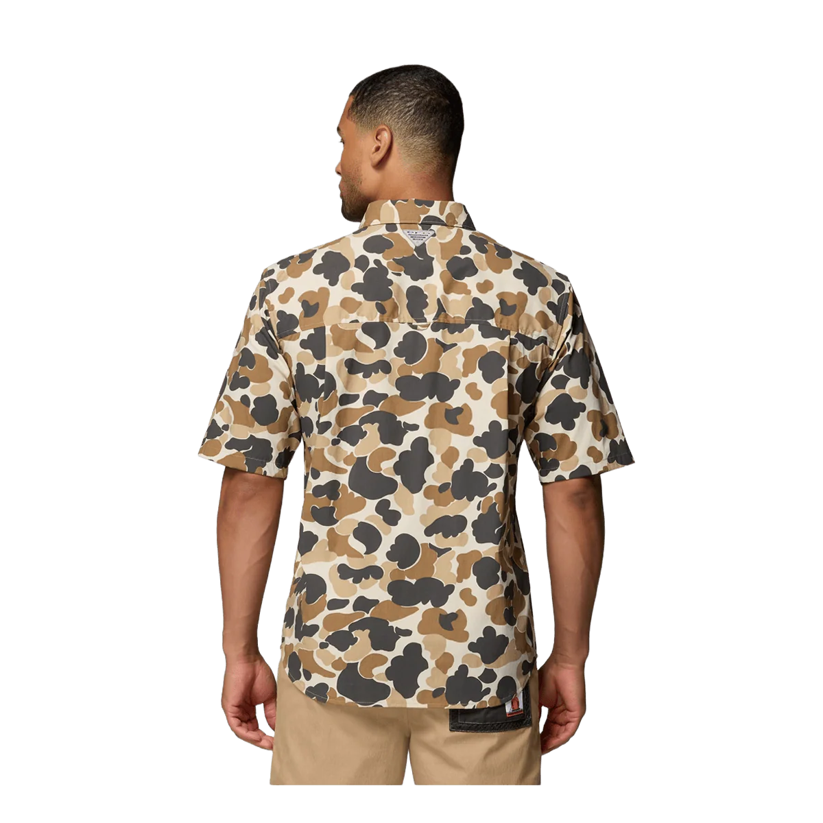 COLUMBIA MEN'S PFG BONEFISH FLATS PRINTED SS SHIRT - BLEACHED CERAMIC DELTA HUNTER - Image 2