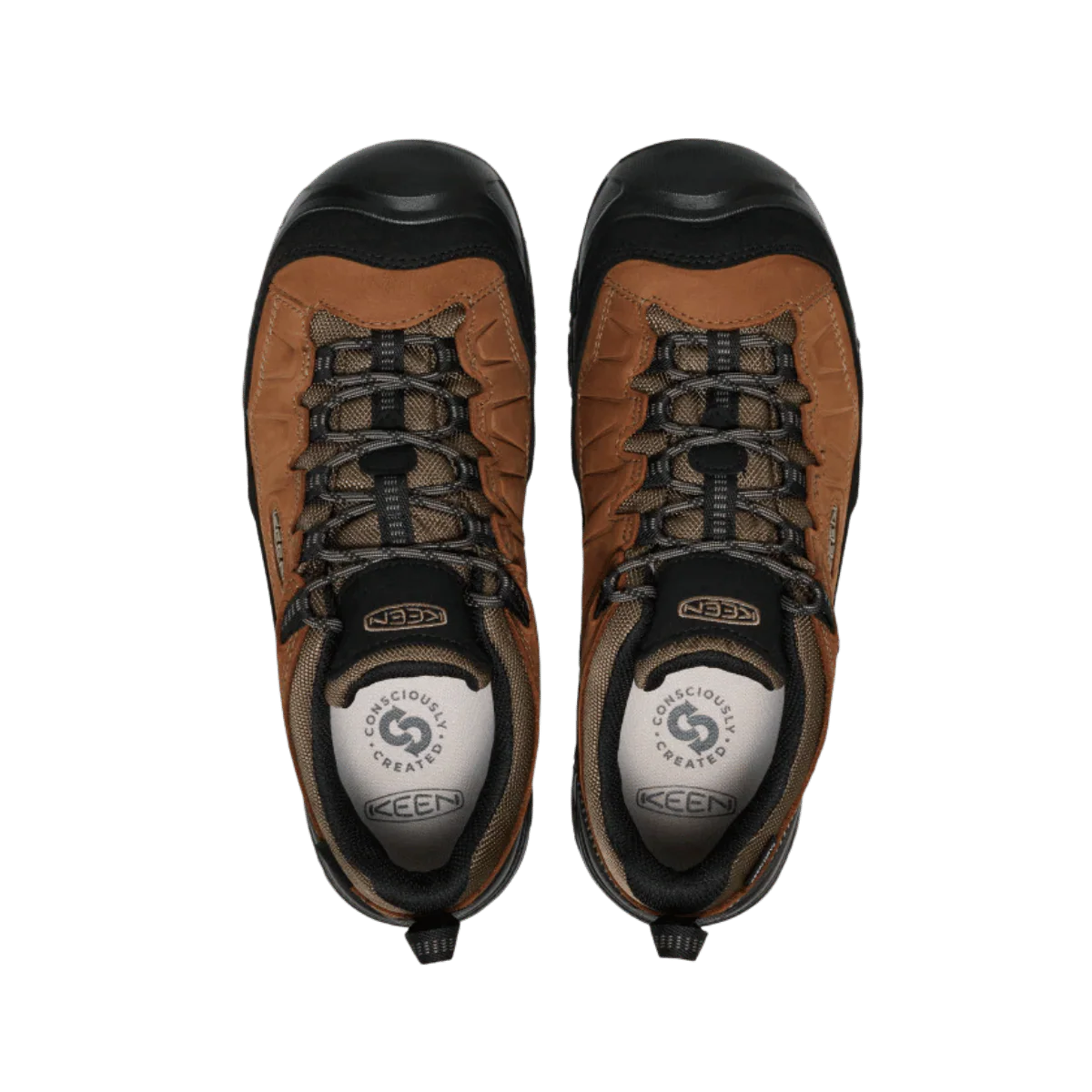 KEEN MEN'S TARGHEE IV WP LOW WIDE - BISON/BLACK - Image 2