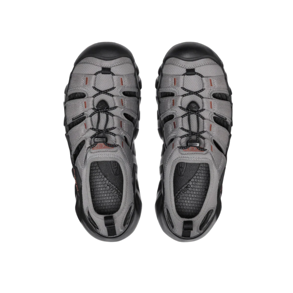 KEEN MEN'S HYPERPORT H2 SANDAL - GREY/BRICK - Image 2