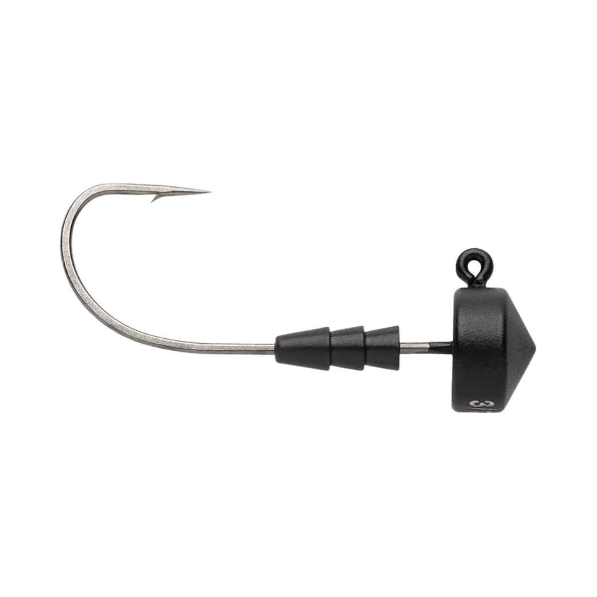 VMC RS TUNGSTEN NED HEAD JIG 3/16OZ  2/0 HOOK MATTE BLACK