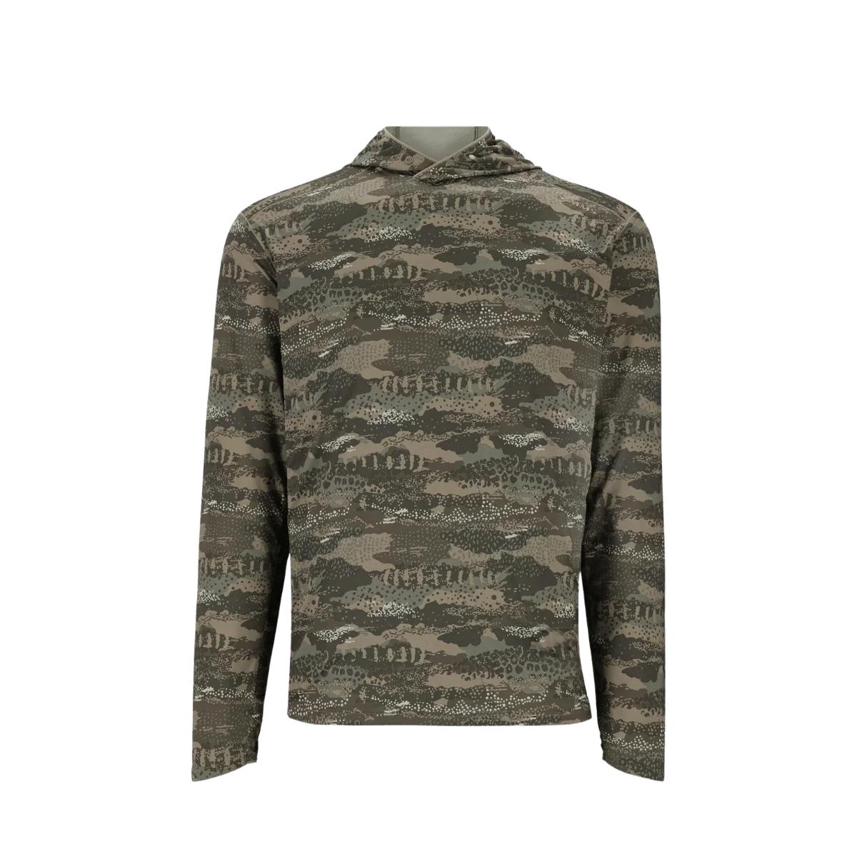 SIMMS MEN'S BUGSTOPPER SOLARFLEX HOODY - SHROUD LODEN