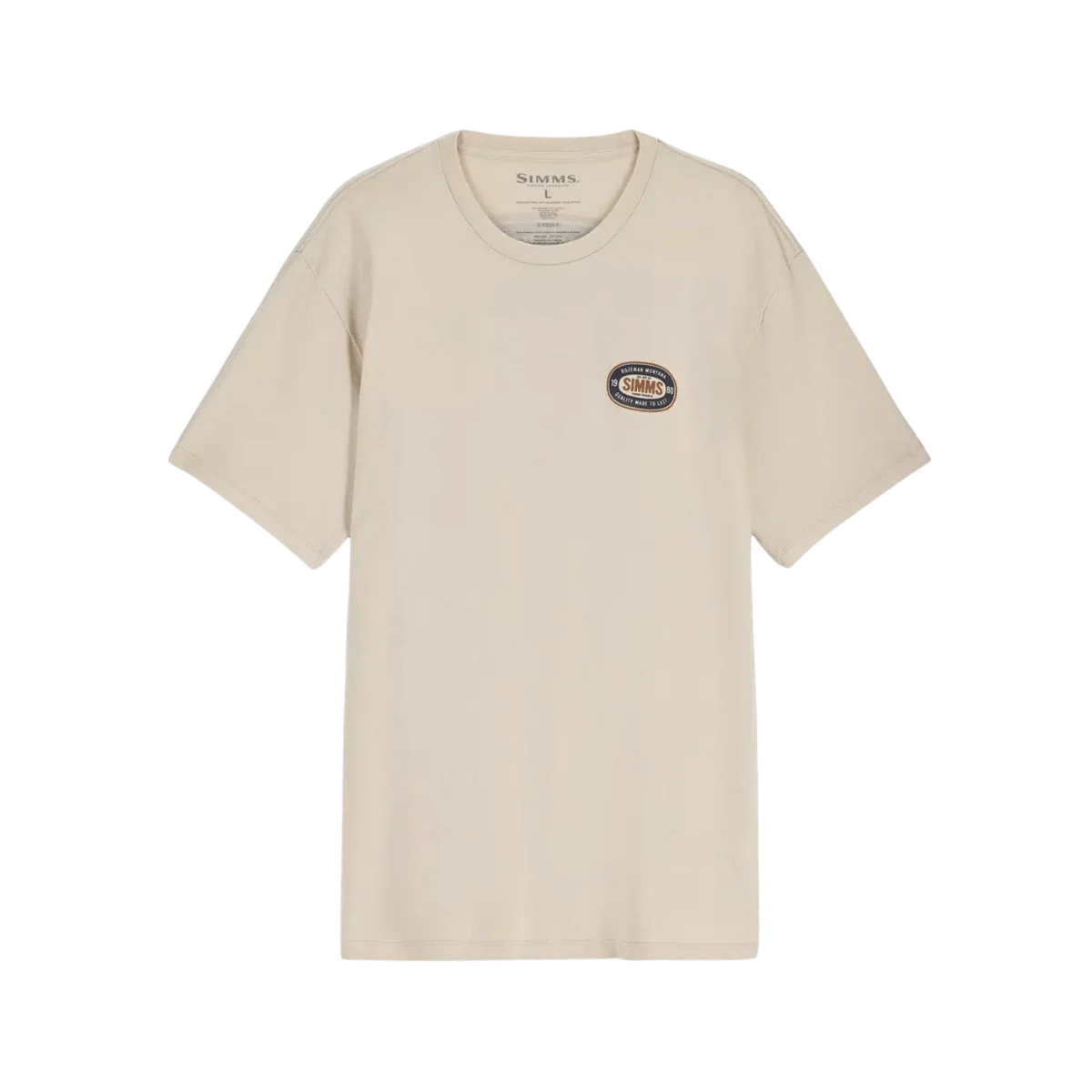 SIMMS MEN'S QUALITY SEAL T-SHIRT - NATURAL