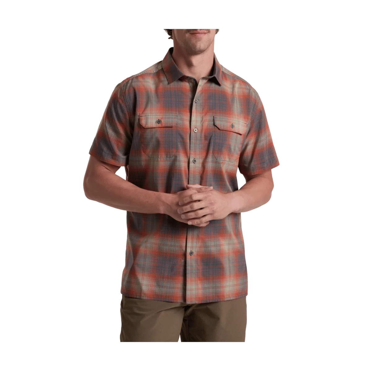 KUHL MEN'S RESPONSE SHORT SLEEVE SHIRT - EMBER RED