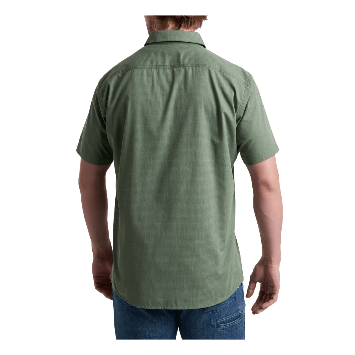 KUHL KARIB STRIPE SHORT SLEEVE SHIRT - SLATE GREEN - Image 2