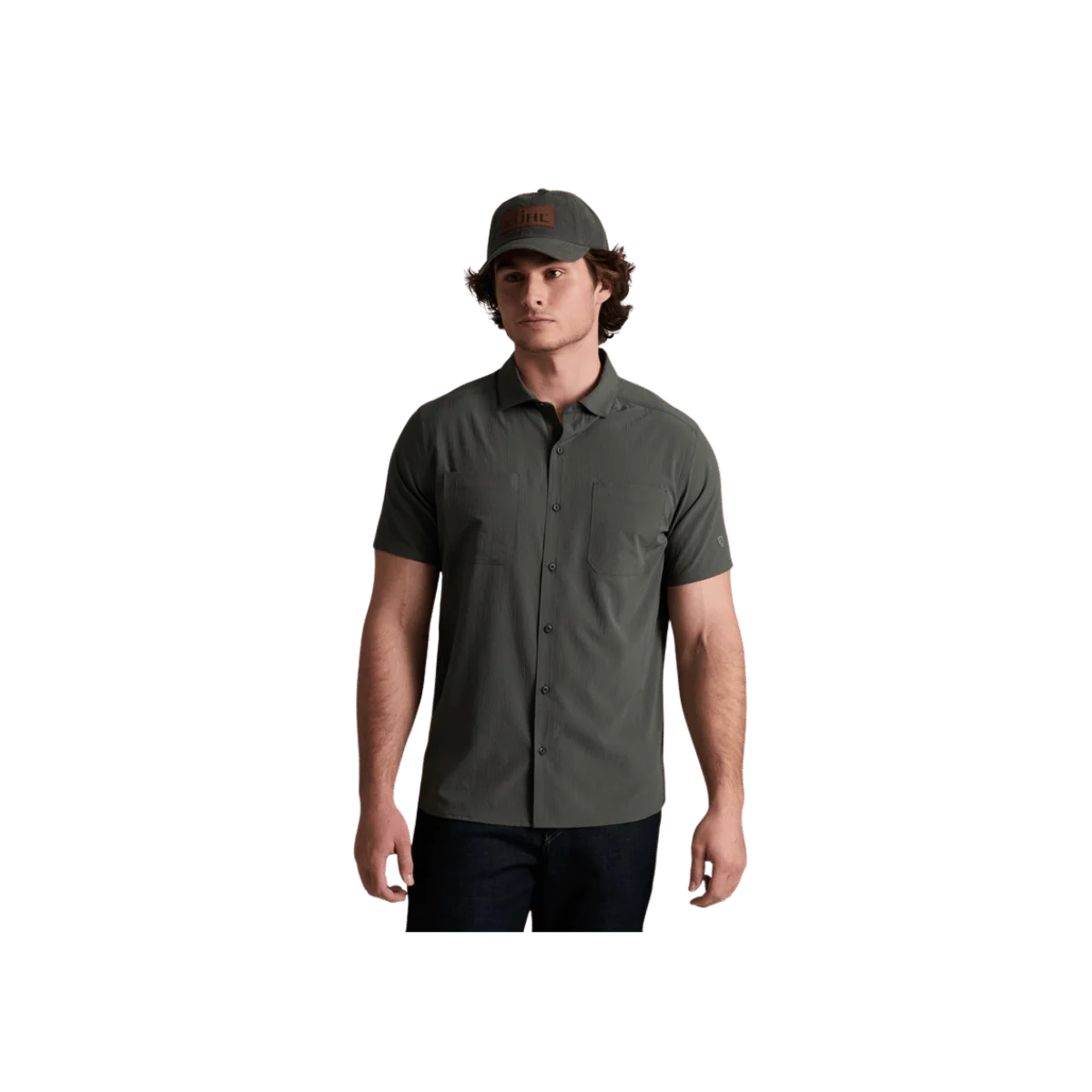 KUHL MEN'S EDGE SHORT SLEEVE - CARBON