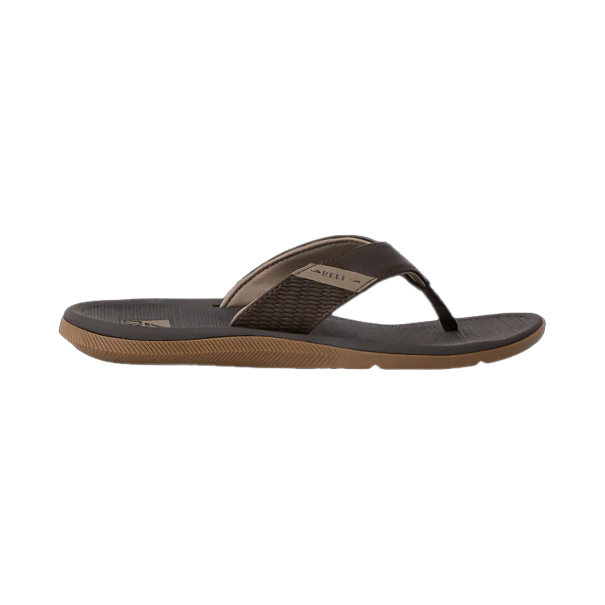 REEF MEN'S SANTA ANA FLIP SANDALS - BROWN
