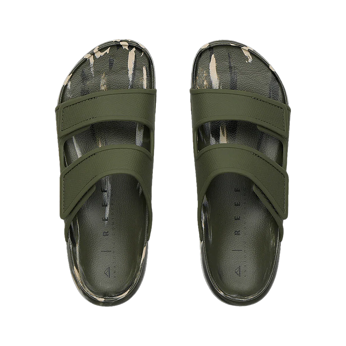 REEF MEN'S OASIS ADAPT SLIDE SANDALS - CAMP MARBLE - Image 2