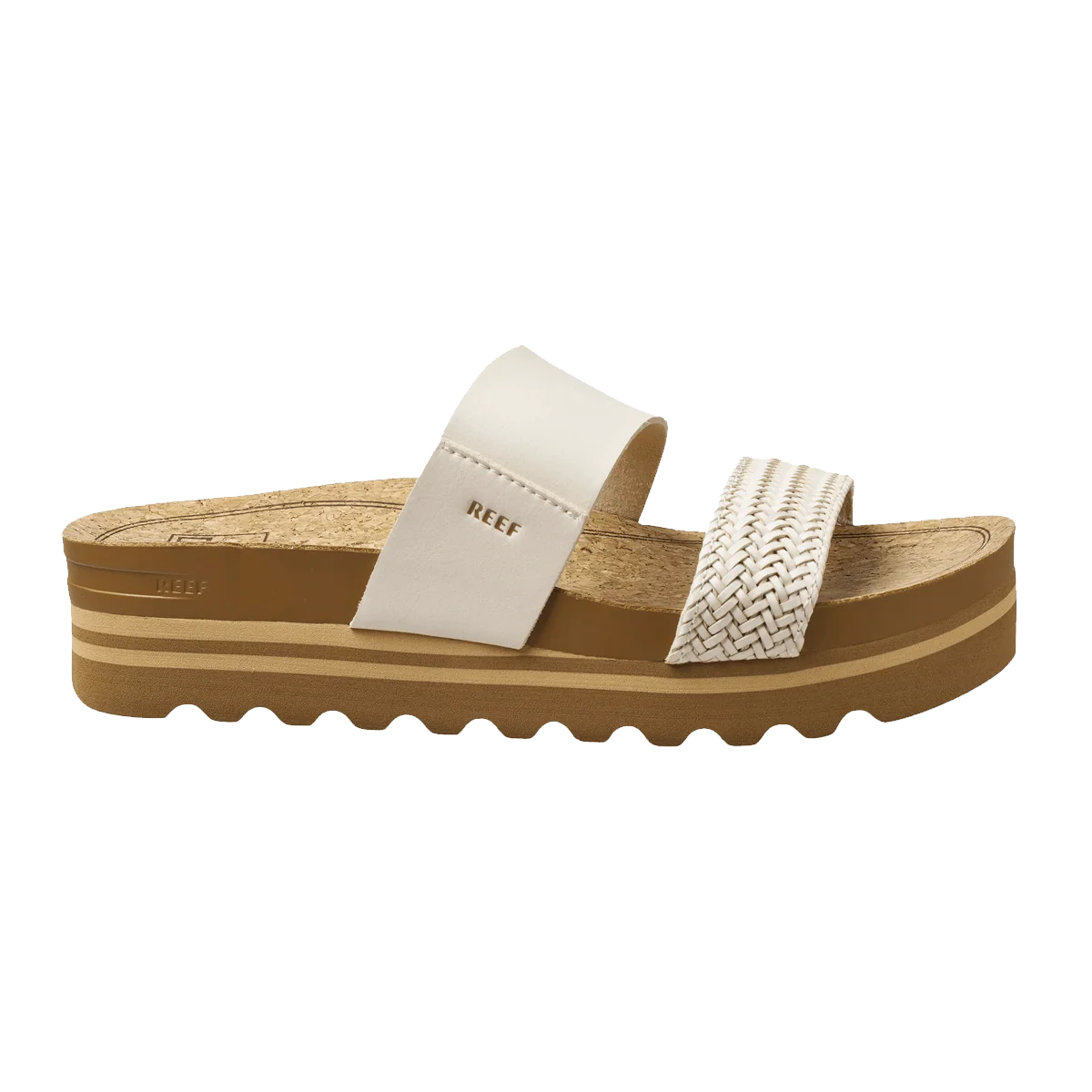 REEF WOMEN'S CUSHION VISTA HI SLIDE SANDALS - VINTAGE