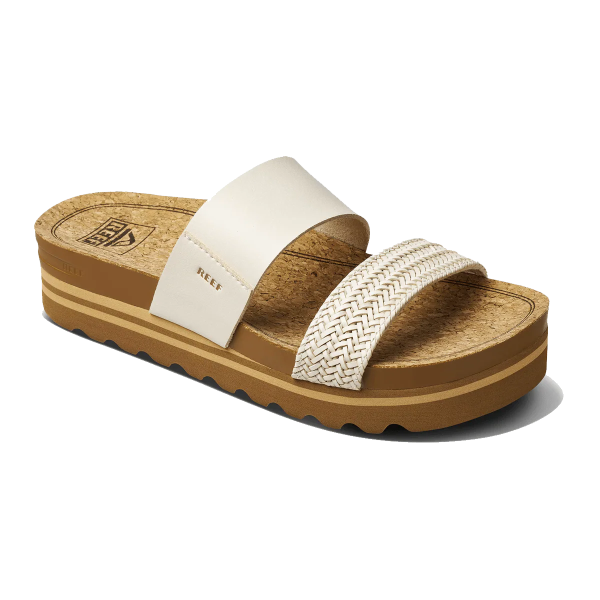 REEF WOMEN'S CUSHION VISTA HI SLIDE SANDALS - VINTAGE - Image 2
