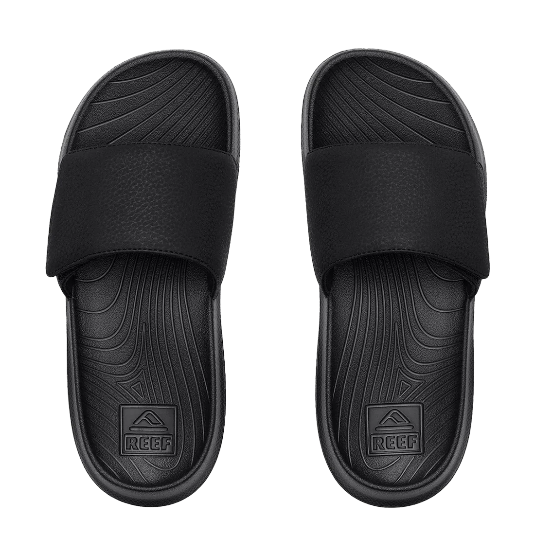 REEF KIDS' SALTY SLIDE - BLACK/WHITE - Image 2