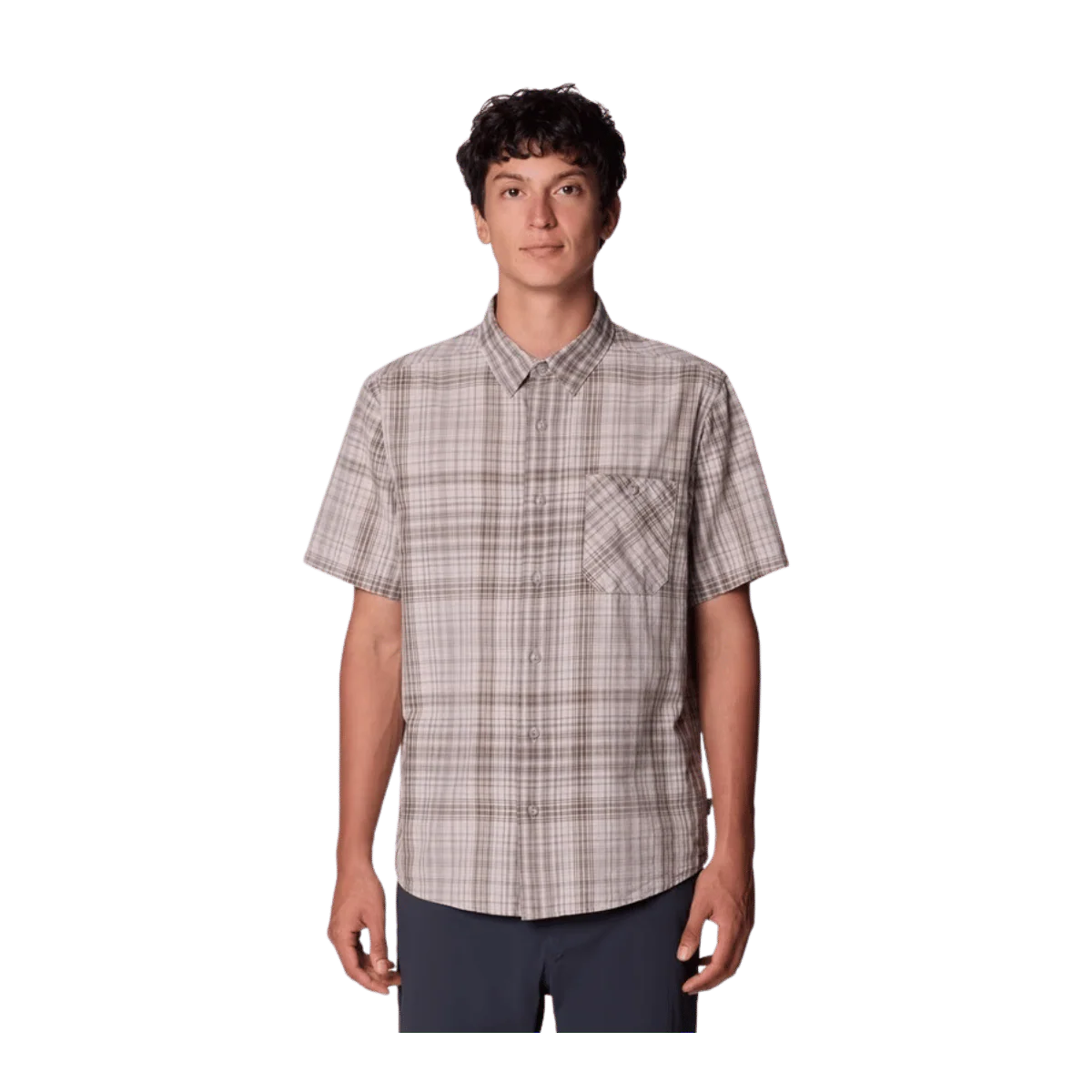 MOUNTAIN HARDWEAR MEN'S COTTONWOOD LITE SS SHIRT - CITY FOG FRICTI
