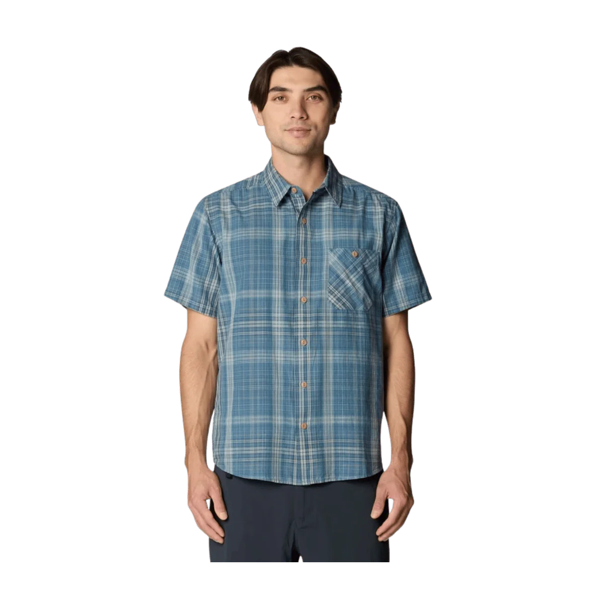 MOUNTAIN HARDWEAR MEN'S COTTONWOOD LITE SS SHIRT - ADRIATIC BLUE F