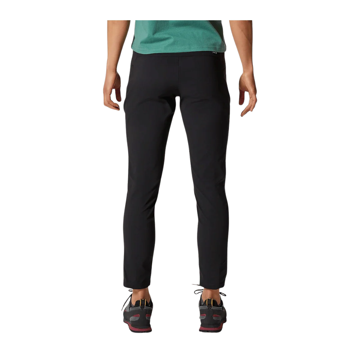 MOUNTAIN HARDWEAR WOMEN'S DYNAMA HIGH RISE ANKLE PANT - BLACK - Image 2