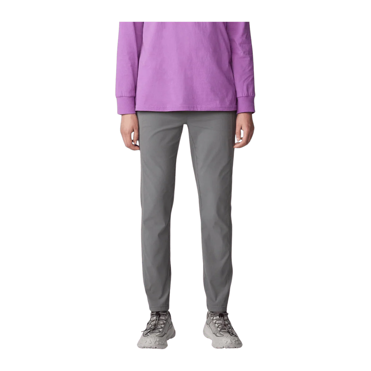 MOUNTAIN HARDWEAR WOMEN'S DYNAMA HIGH RISE ANKLE PANT - SEDIMENT