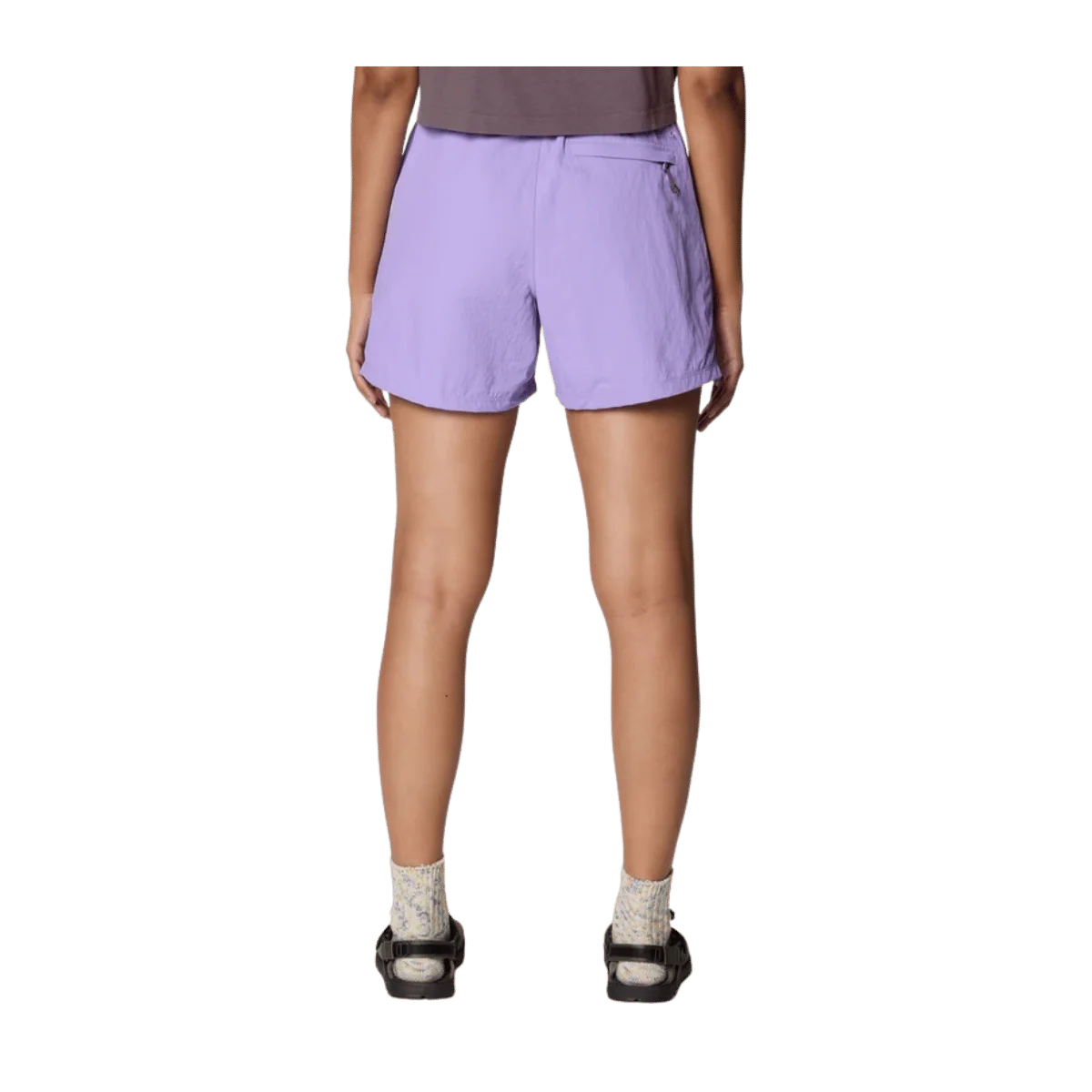 MOUNTAIN HARDWEAR WOMEN'S STRYDER BELTED SHORT 5" - HARBOR VIOLET - Image 2