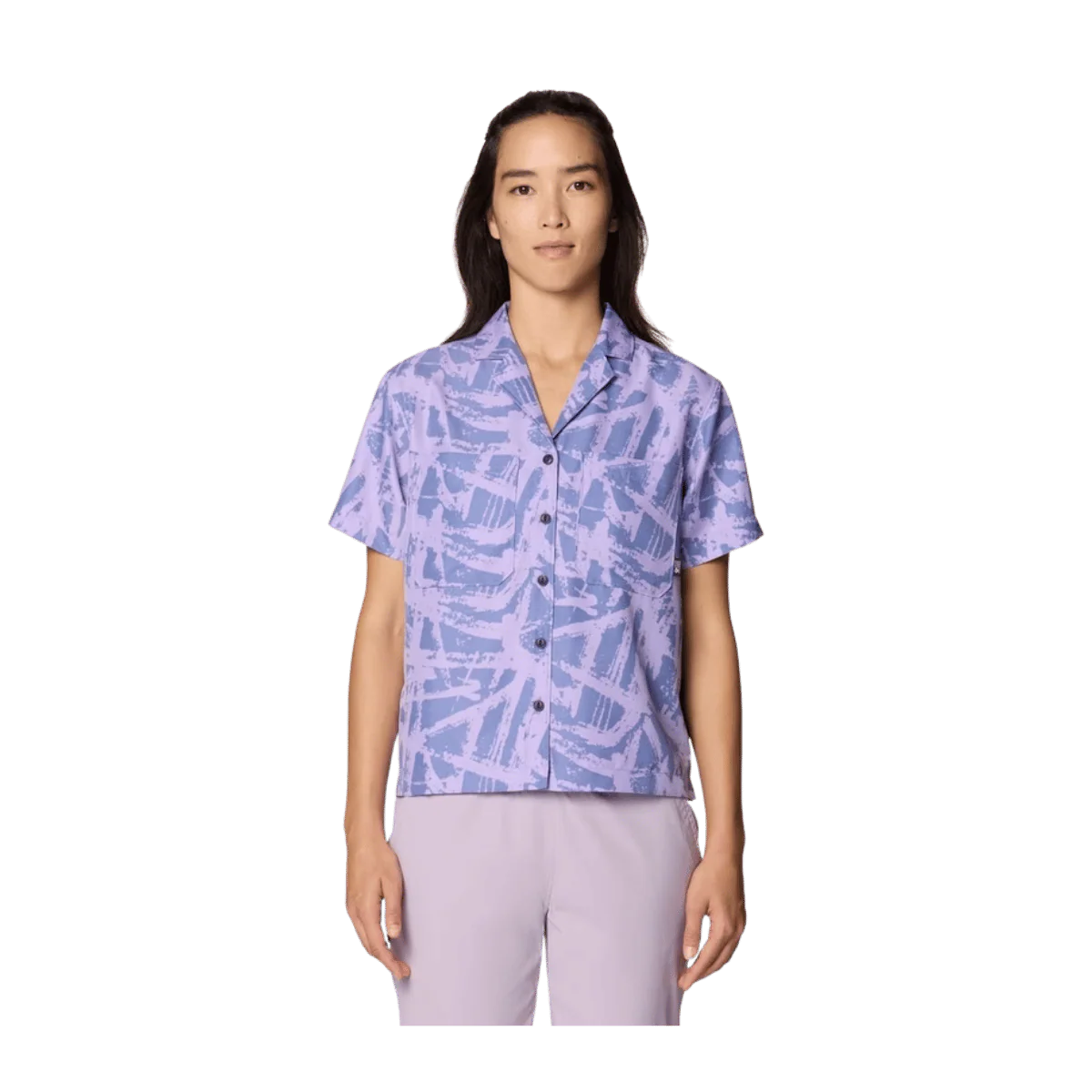 MOUNTAIN HARDWEAR WOMEN'S SUN DRIFT COOLING SS SHIRT - BEST COAST BLUE
