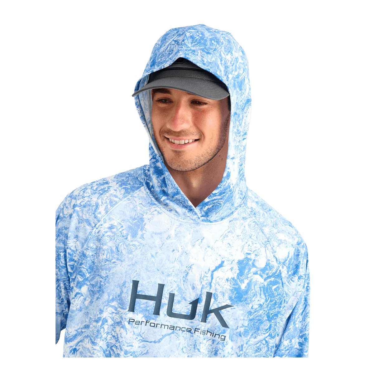 HUK MOSSY OAK PURSUIT PERFORMANCE L/S HOODIE - REGATTA - Image 3