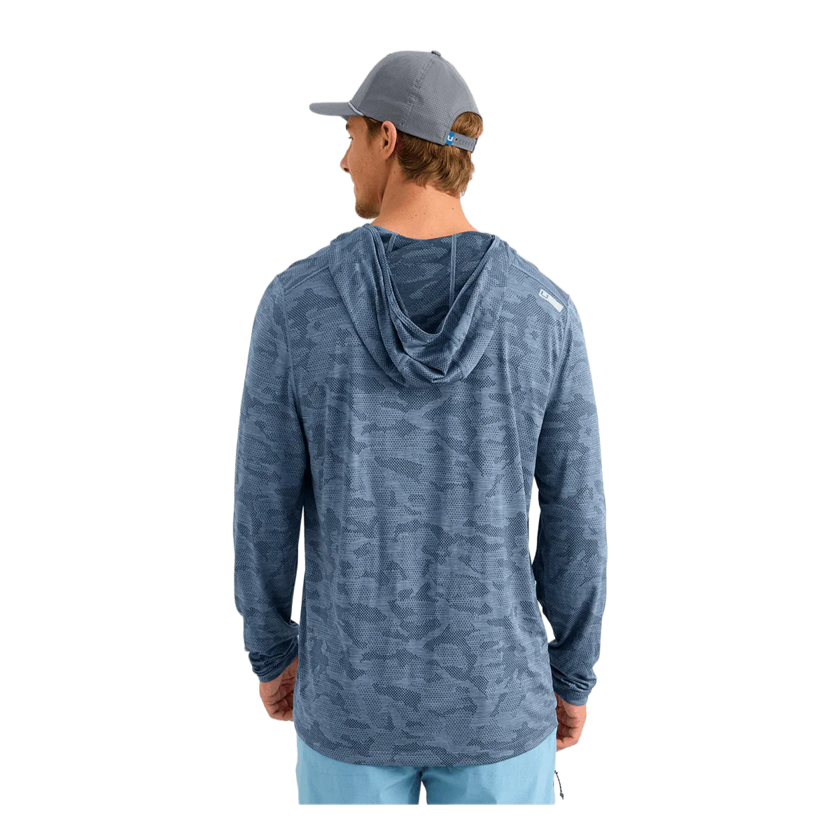 HUK A1A PRO HOODIE - STORMY BLUE CAMO - Image 2