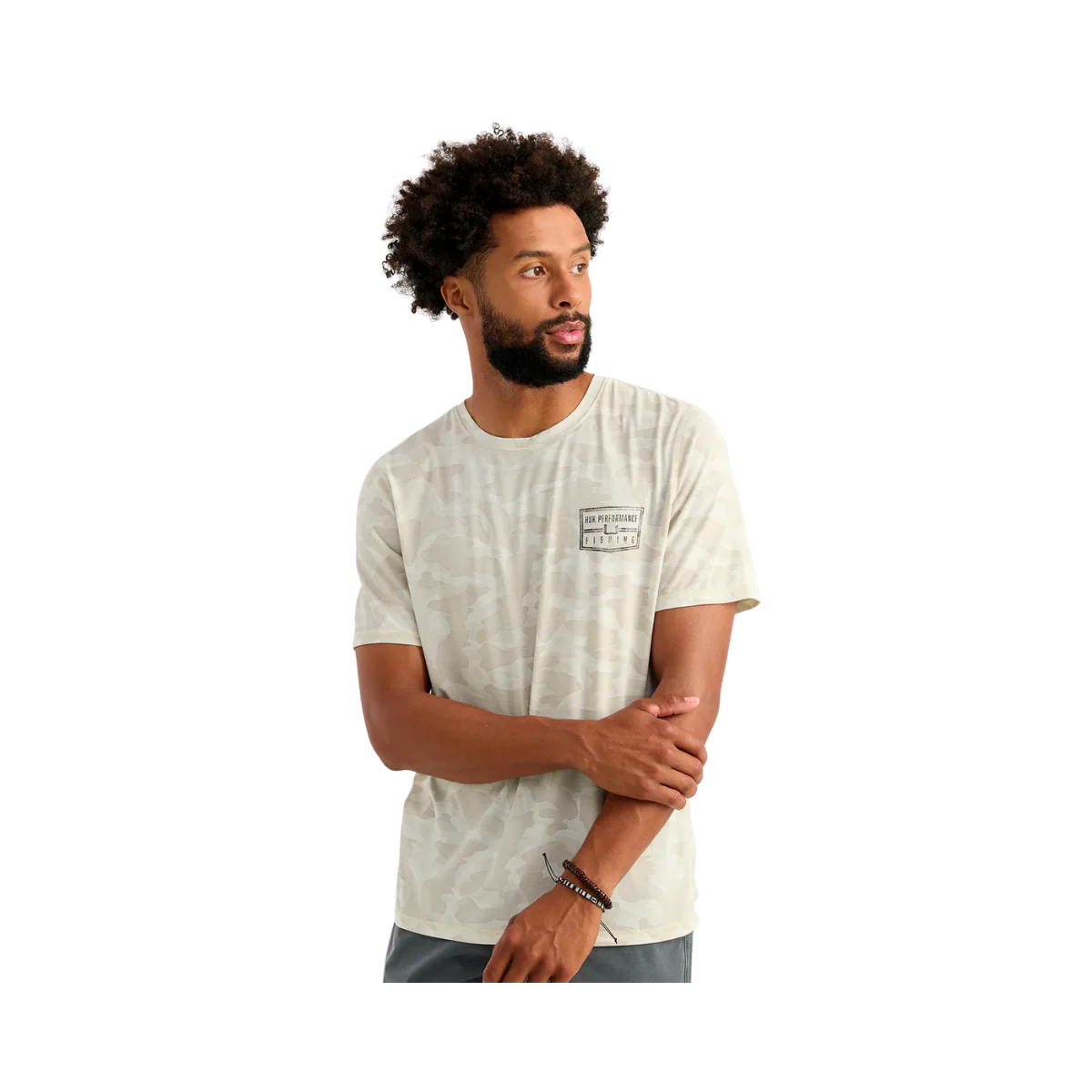 HUK DRIFT PRINTED S/S CREW