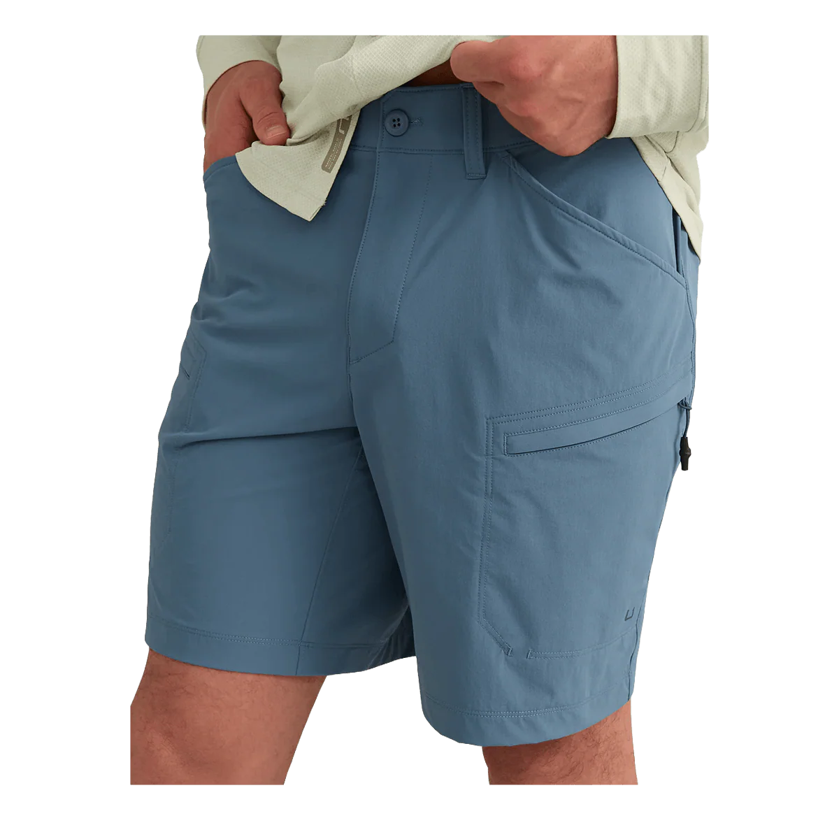 HUK WATERSHED FISHING SHORT - STORMY BLUE