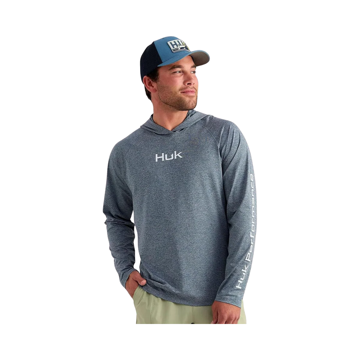 HUK AIRWEIGHT L/S HOODIE