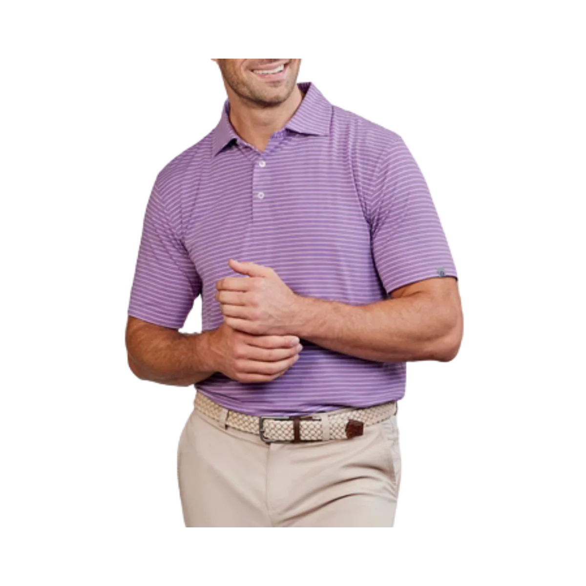 TASC CLOUD POLO BROOKLINE STRIPE