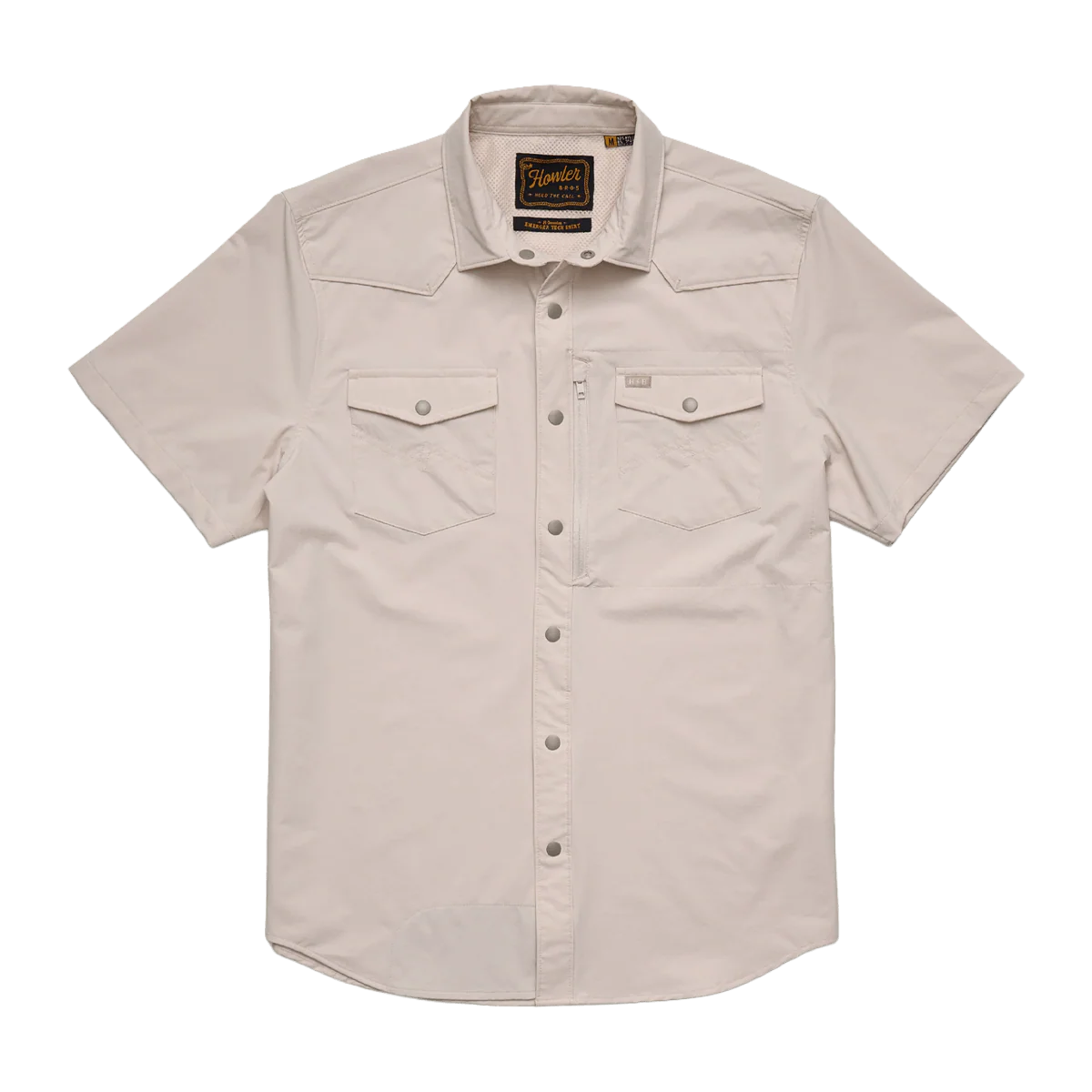 HOWLER BROTHERS EMERGER TECH SHIRT - CHALK