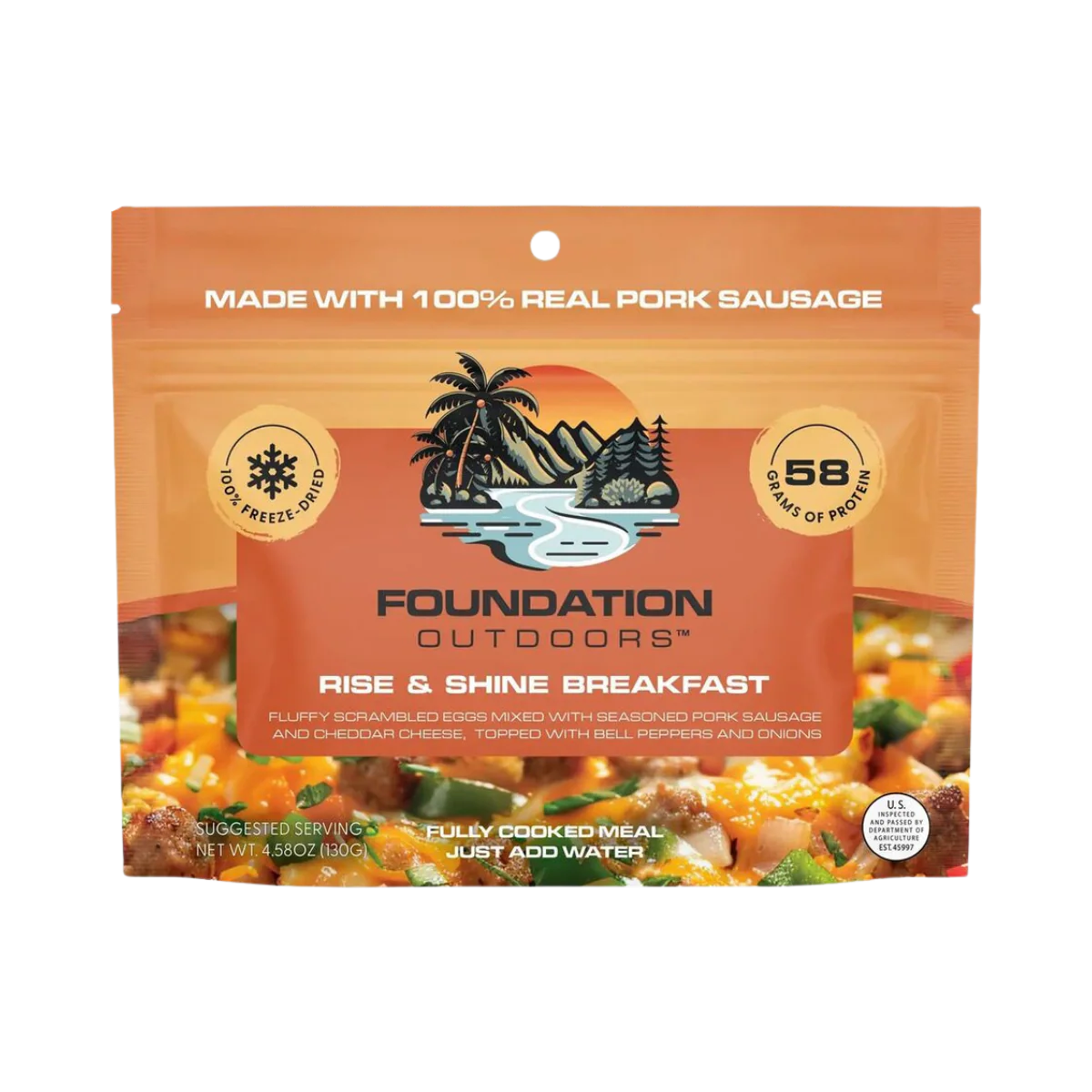 FOUNDATION OUTDOORS RISE AND SHINE BREAKFAST MEAL