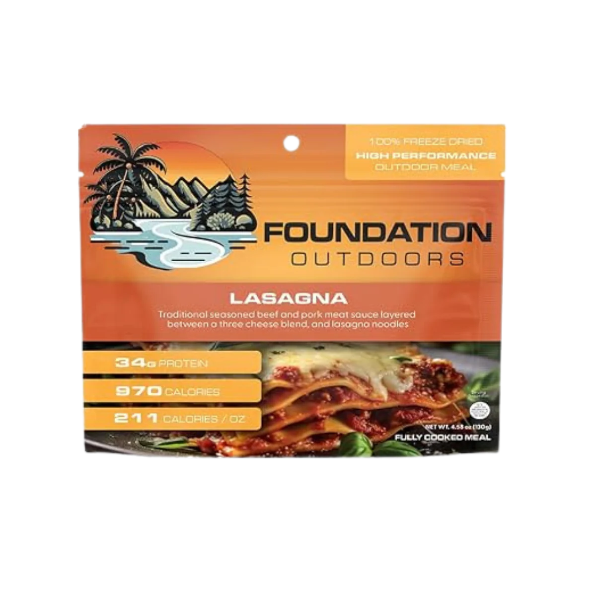 FOUNDATION OUTDOORS LASAGNA MEAL