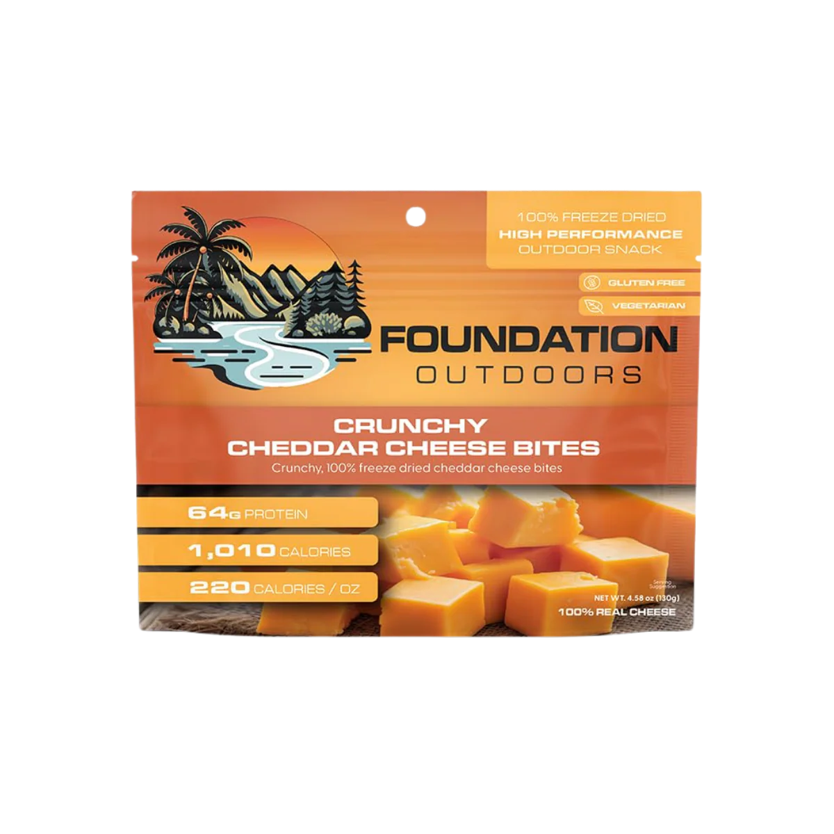 FOUNDATION OUTDOORS CHEDDAR CHEESE CUBE SNACK