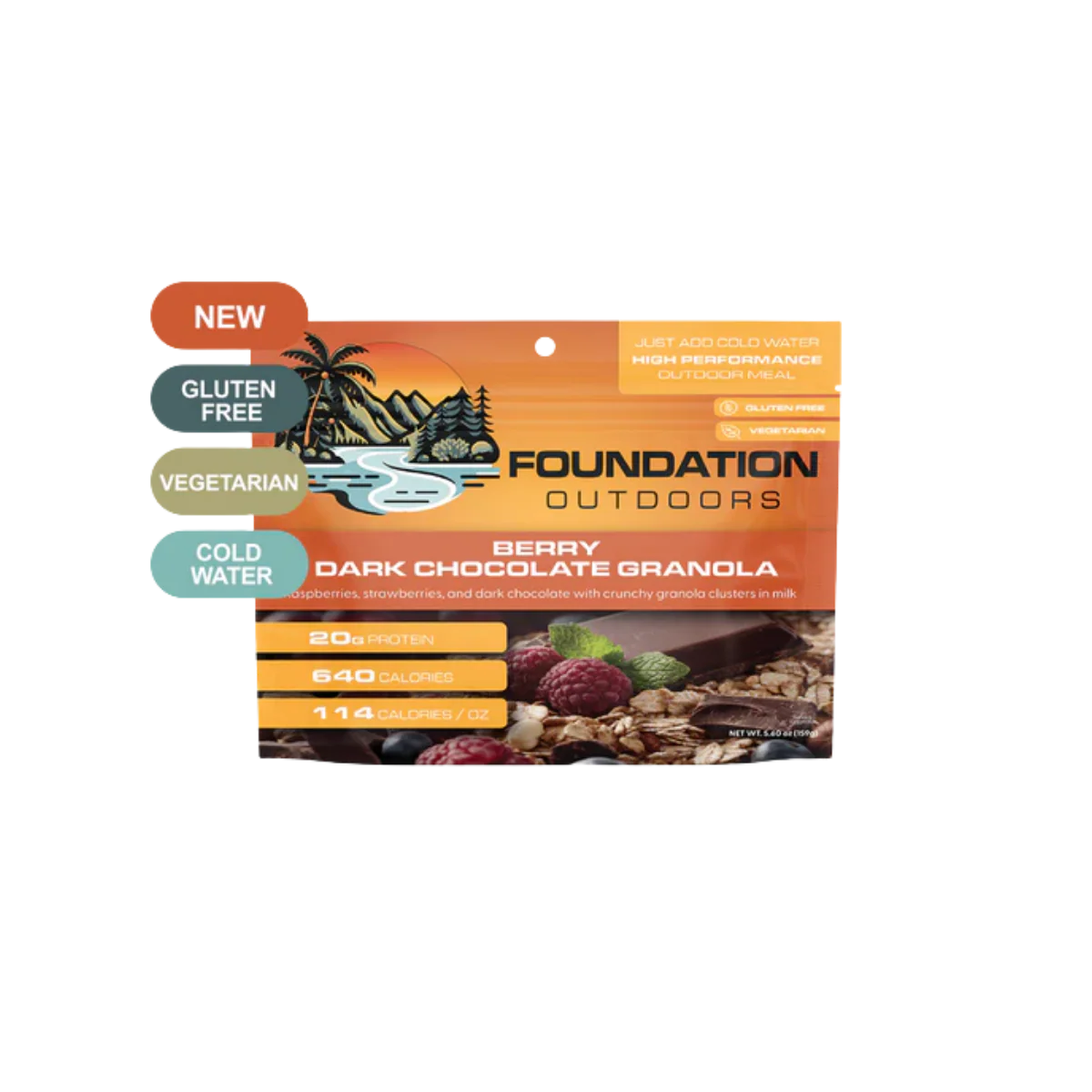 FOUNDATION OUTDOORS BERRY DARK CHOCOLATE GRANOLA