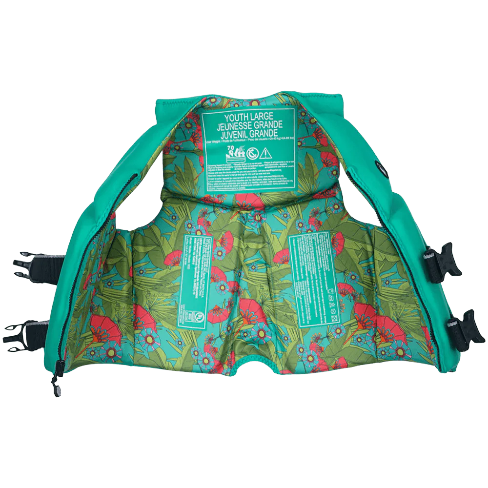 LIQUID FORCE YOUTH LANAI CGA LIFE JACKET - TEAL - Image 3