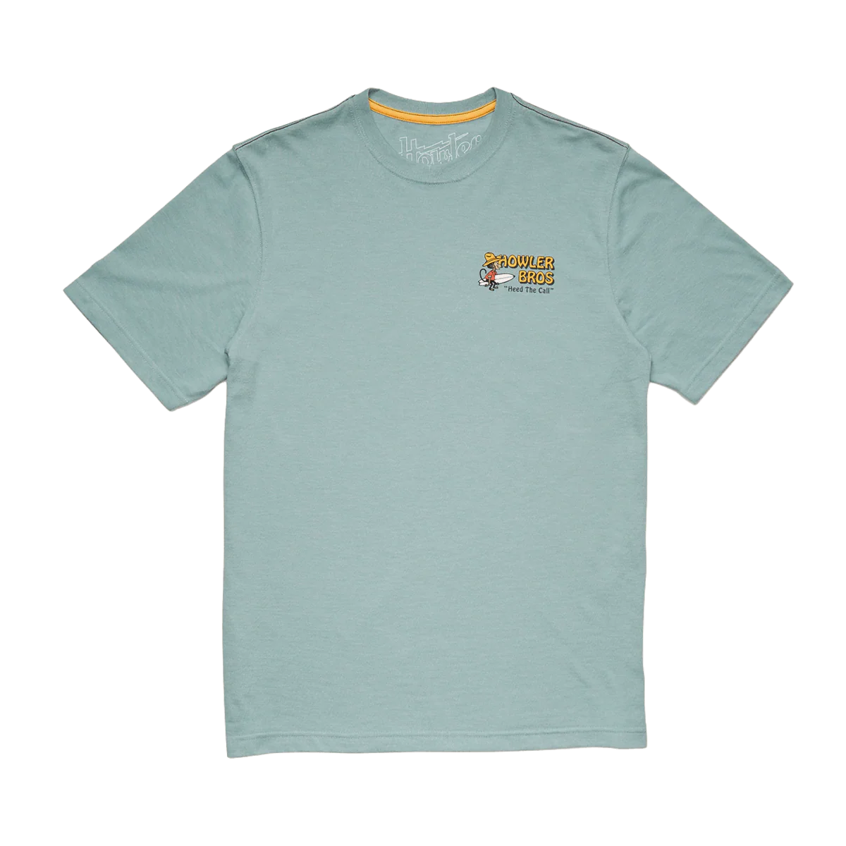 HOWLER BROTHERS EL MONITO SURFS BLENDED T-SHIRT - RIVIERA BLUE