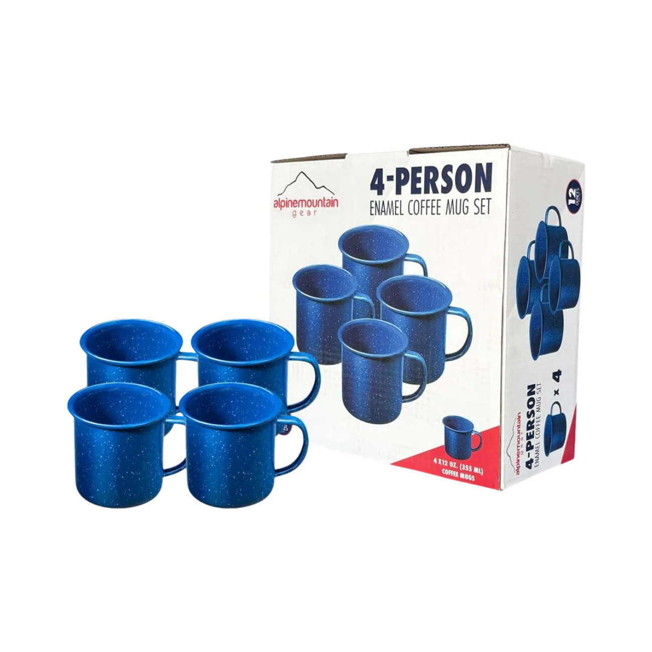 CADDIS 4 PACK ENAMEL MUG