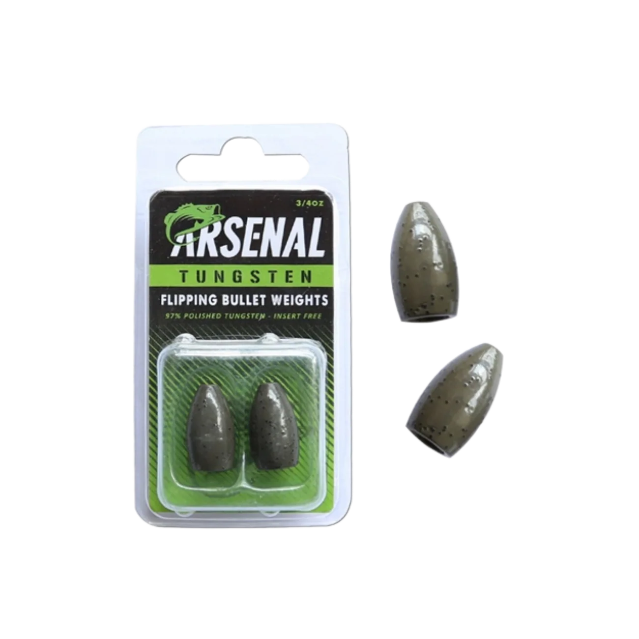 ARSENAL FISHING CORP TUNGSTEN FLIPPING WEIGHT 2PK