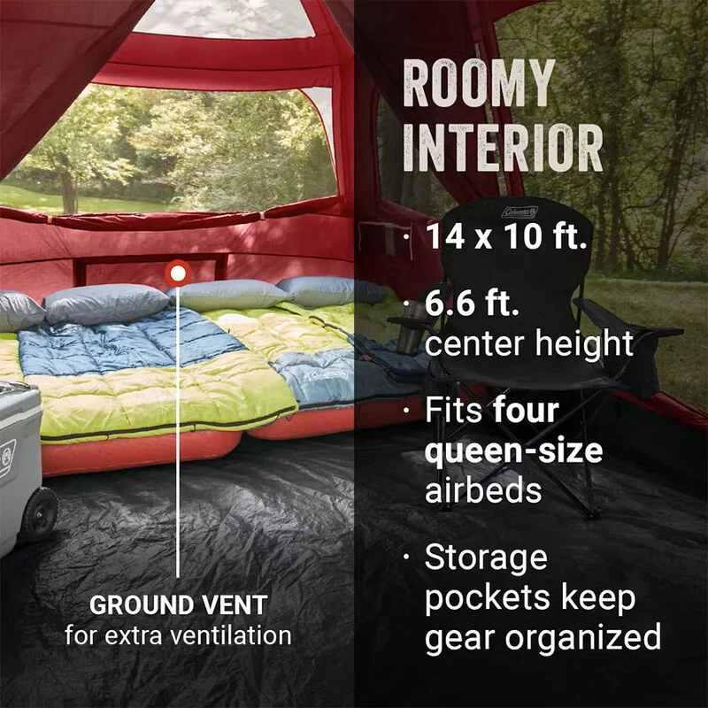 COLEMAN SKYLODGE 10 PERSON TENT - BLACKBERRY - Image 3