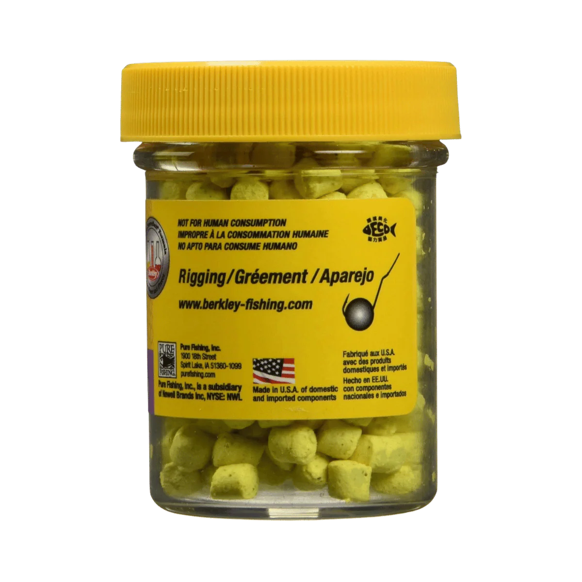 BERKLEY POWERBAIT CHROMA-GLOW CRAPPIE NIBBLES - GLOW YELLOW - Image 3