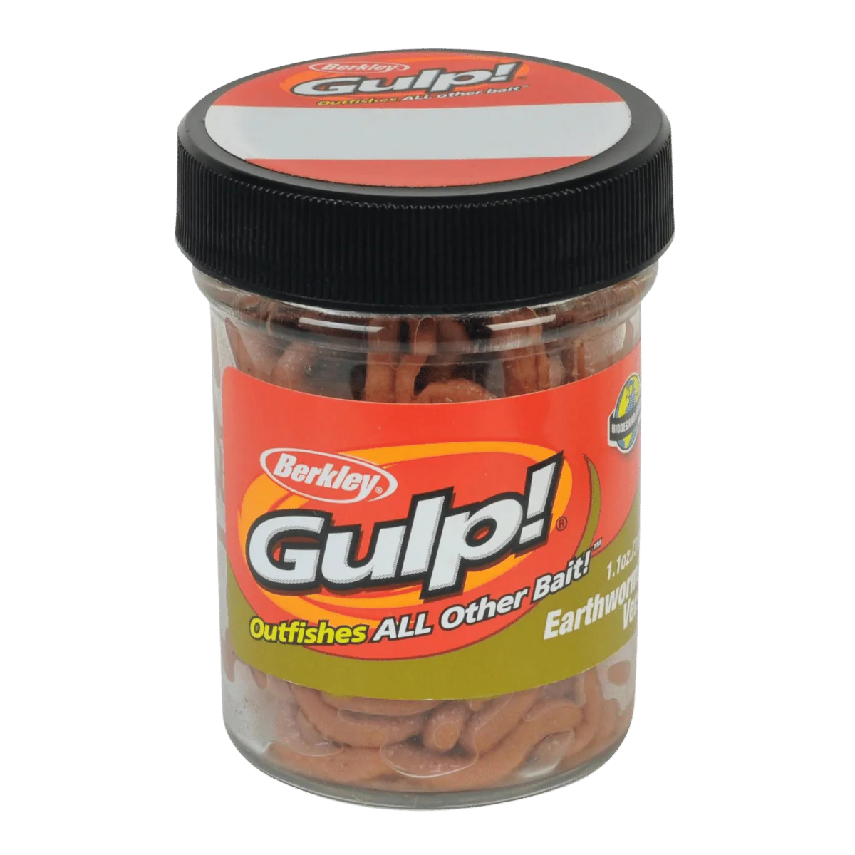 BERKLEY GULP EARTHWORM FISHING LURE 4IN BROWN