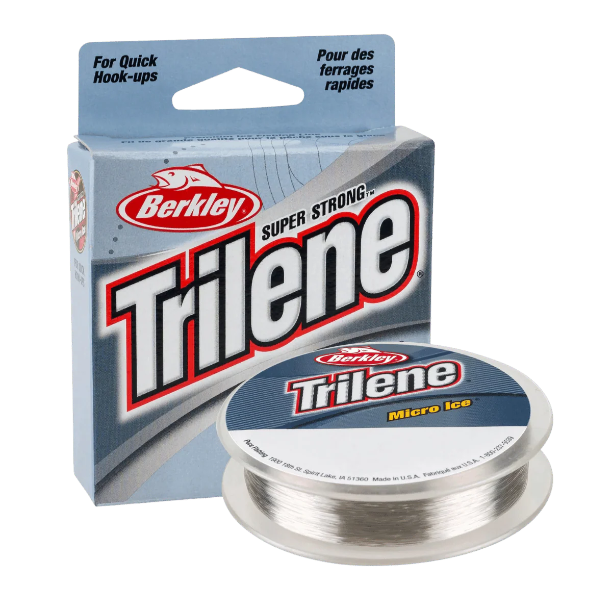 BERKLEY TRILENE MICRO ICE LINE 110YDS ICE FISHING 06 LBS - CLEAR STEEL