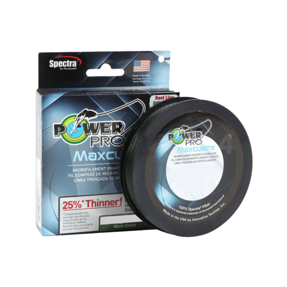 POWER PRO MAXCUATRO 150YD 30 LBS MOSS GREEN