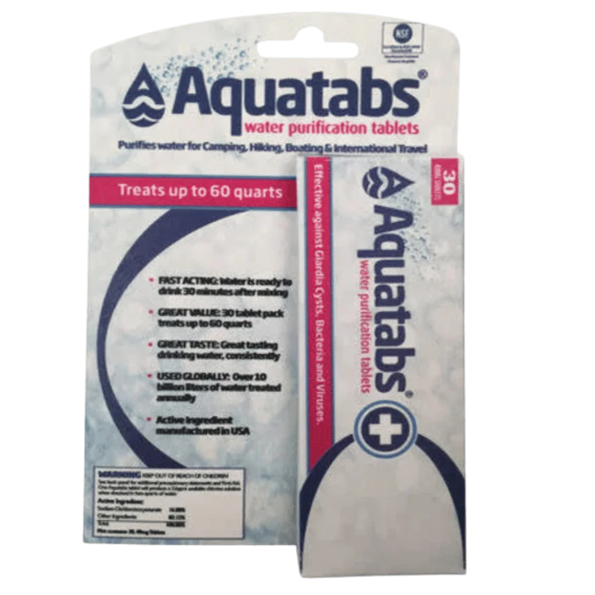 MSR AQUATABS WATER PUREFICATION TABLETS 30PK