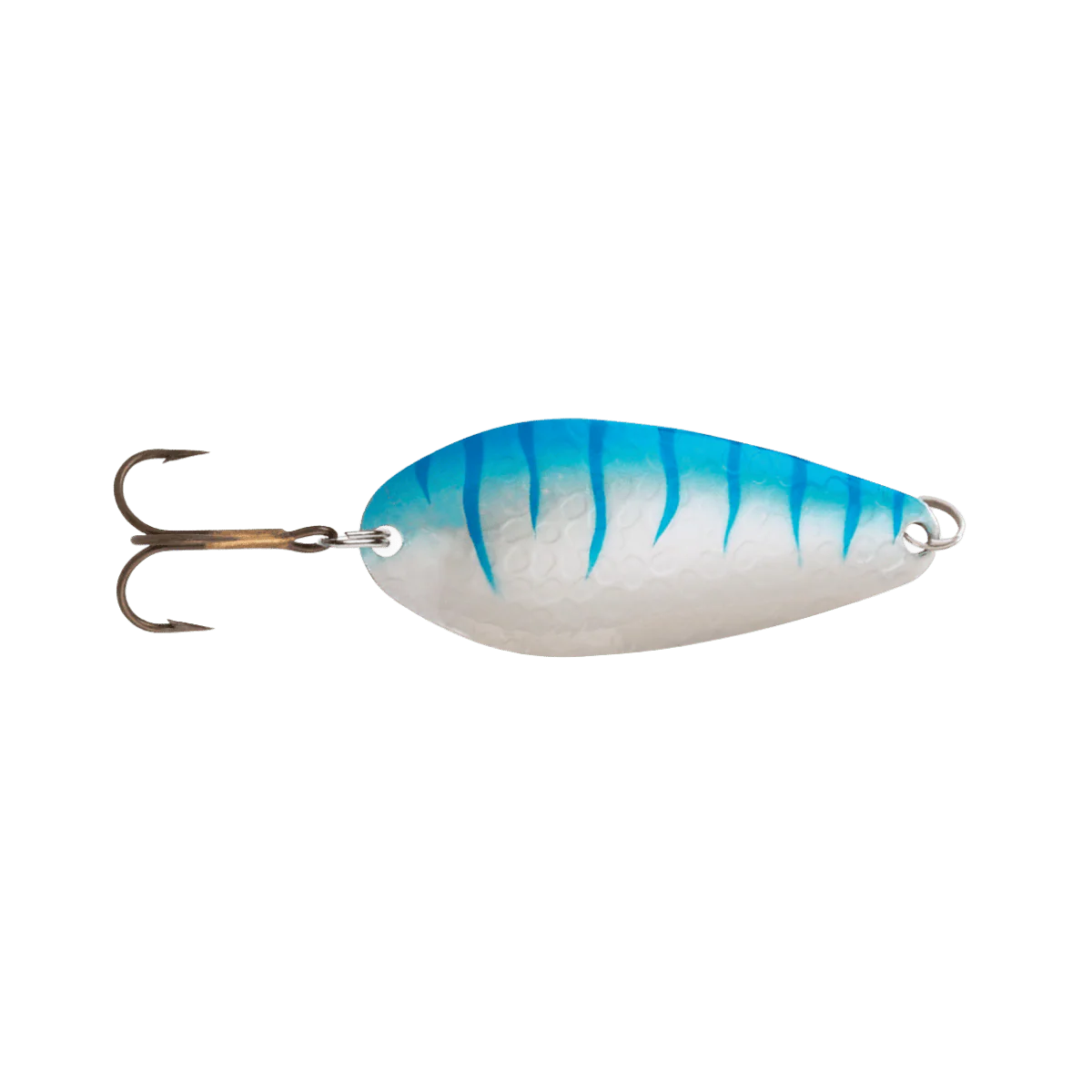 BLUE FOX STROBE TEAR DROP SPOON 3/8OZ BLUE STRIPE NICKEL